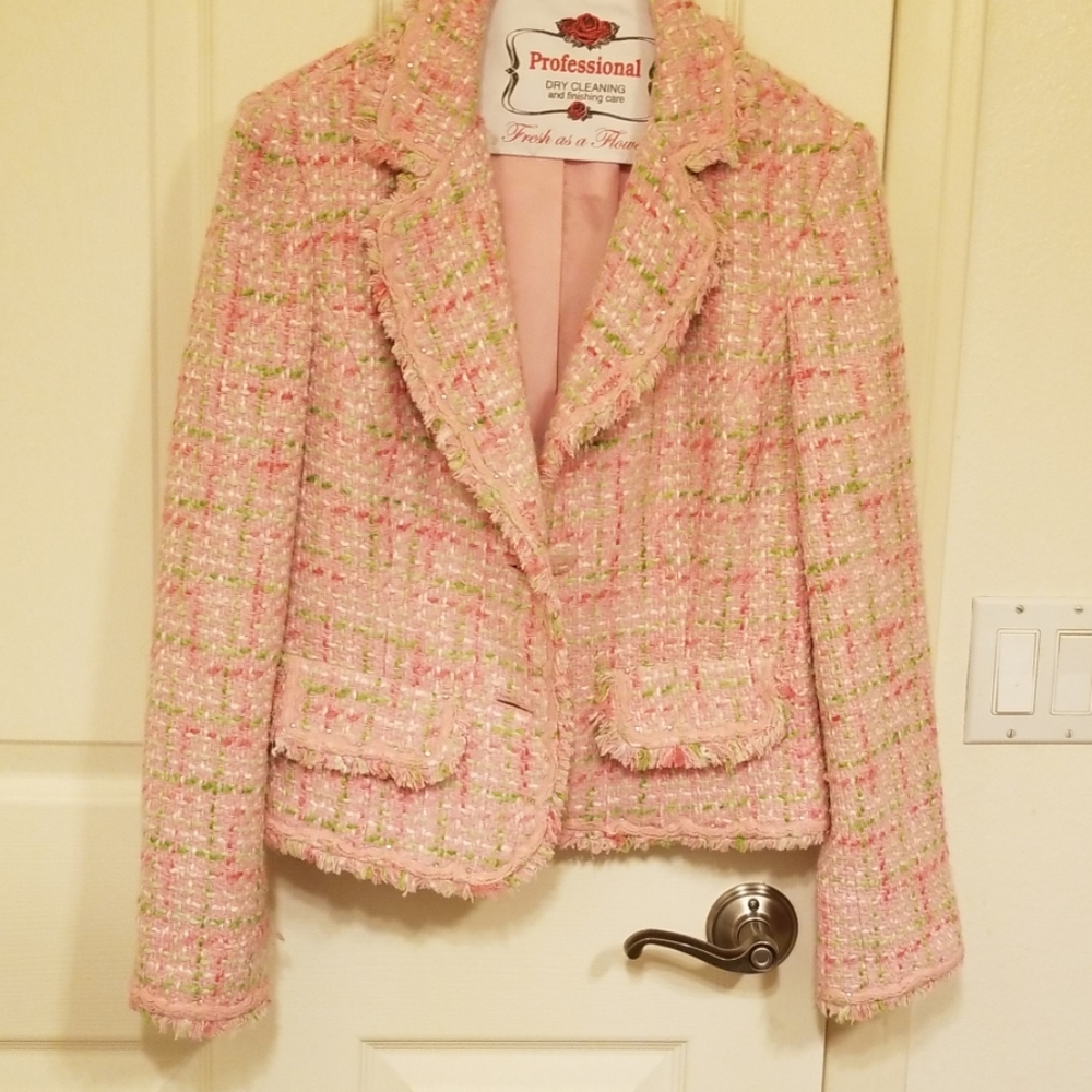 I C E Pink fashion blazer